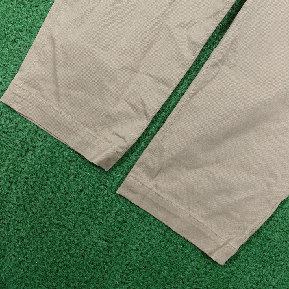 BANANA REPUBLIC AIDEN CHINO PANTS TAN BEIGE FLAT FRONT PANTS MENS 34X30 **READ** - Picture 4 of 9